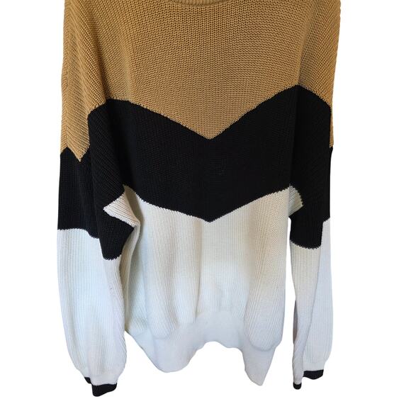 Grace & Karma Colorblock Sweater 3x Womens Plus Size Multicolor Long Sleeve - Picture 3 of 6